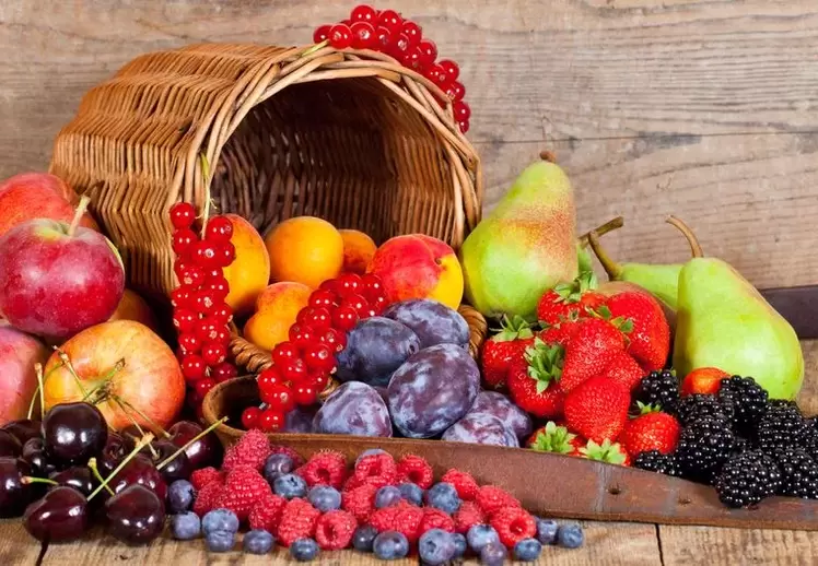 buah-buahan dan buah beri untuk diet telur