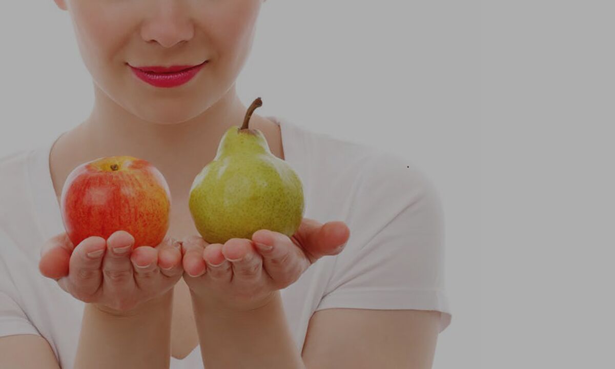 Epal dan pear dalam diet soba-buah