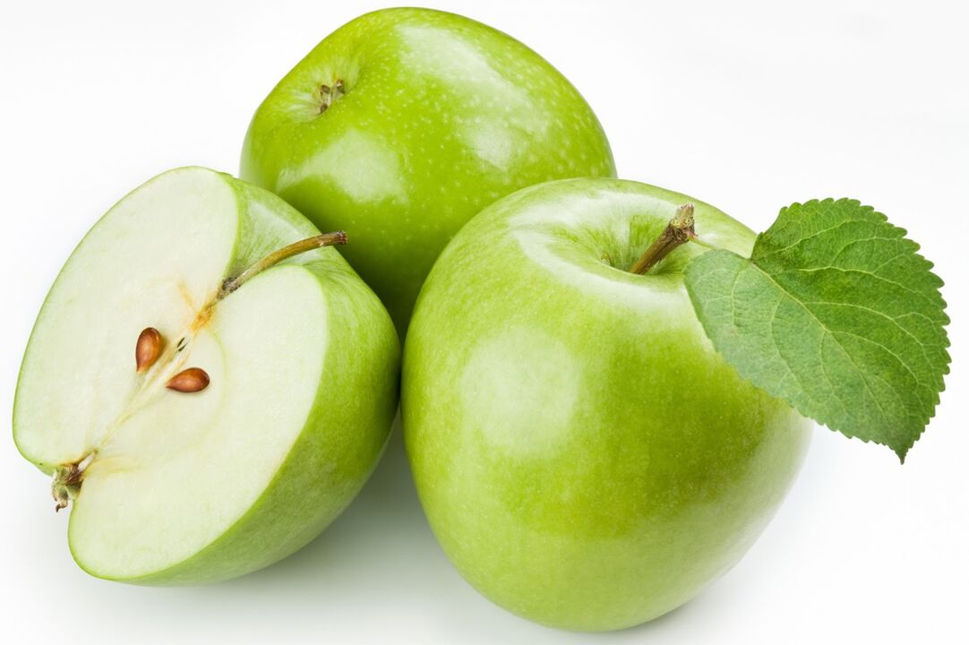 Epal boleh dimasukkan ke dalam diet hari puasa pada kefir